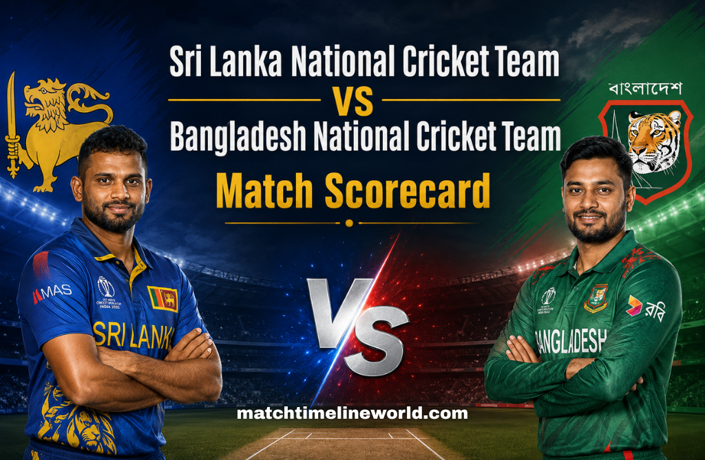 Sri Lanka National Cricket Team Vs Bangladesh National Cricket Team Match Scorecard
