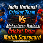 India National Cricket Team Vs Afghanistan National Cricket Team Match Scorecard