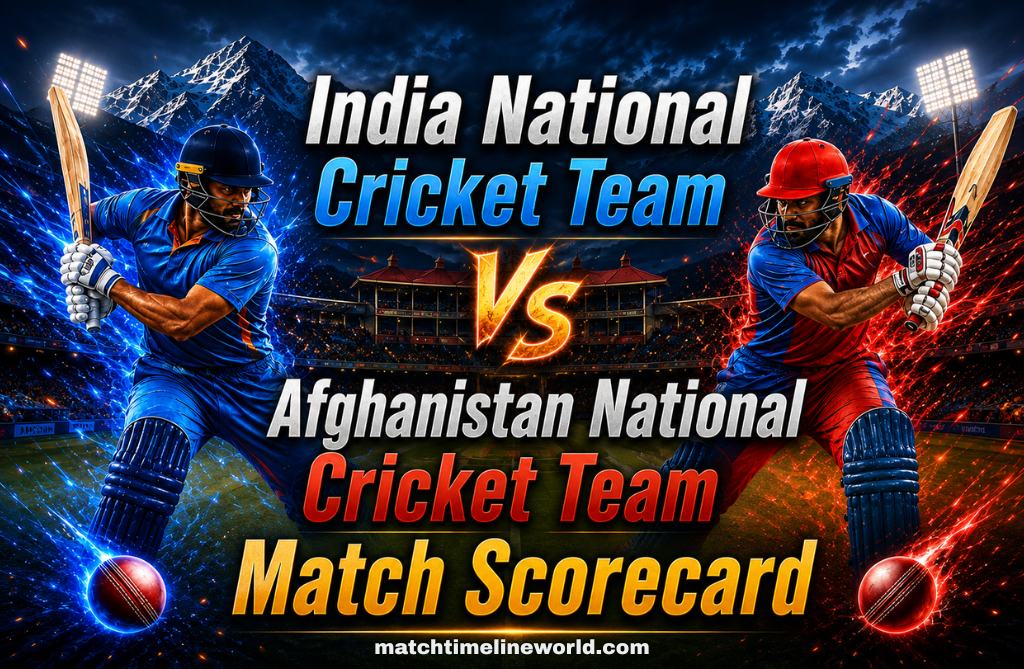 India National Cricket Team Vs Afghanistan National Cricket Team Match Scorecard