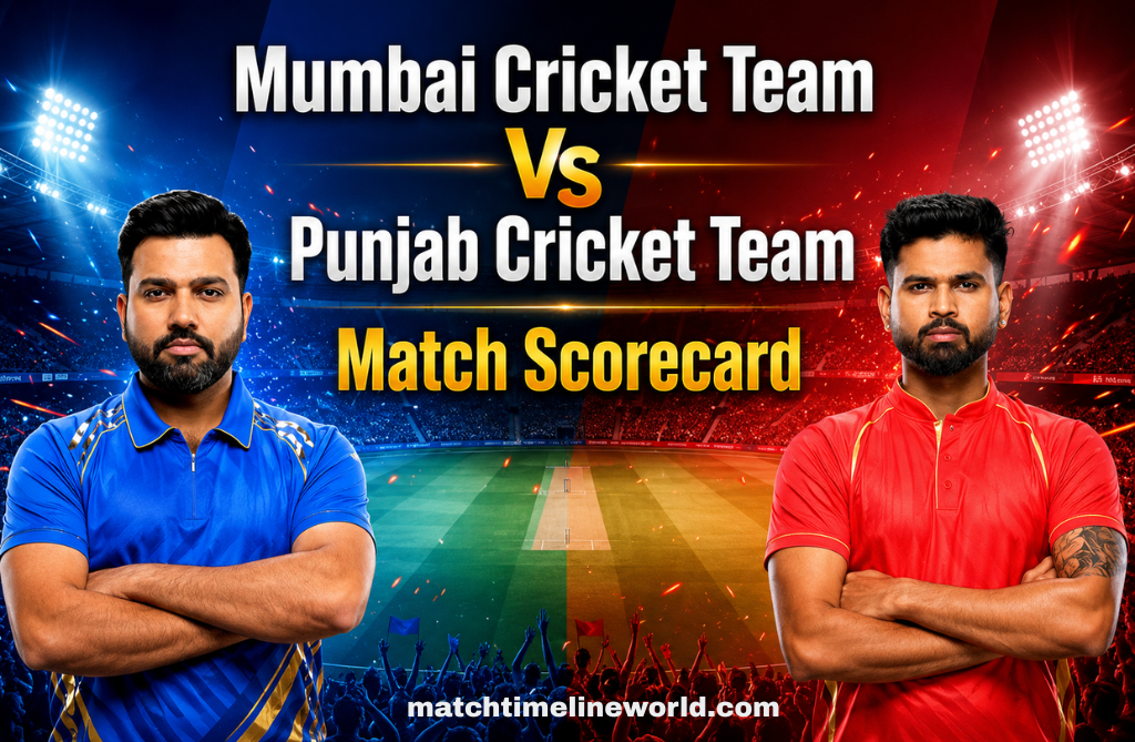 Mumbai Cricket Team Vs Punjab Cricket Team Match Scorecard