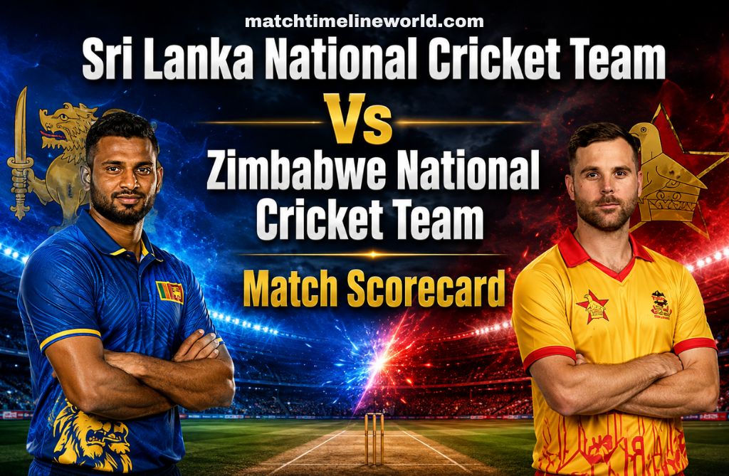 Sri Lanka National Cricket Team Vs Zimbabwe National Cricket Team Match Scorecard