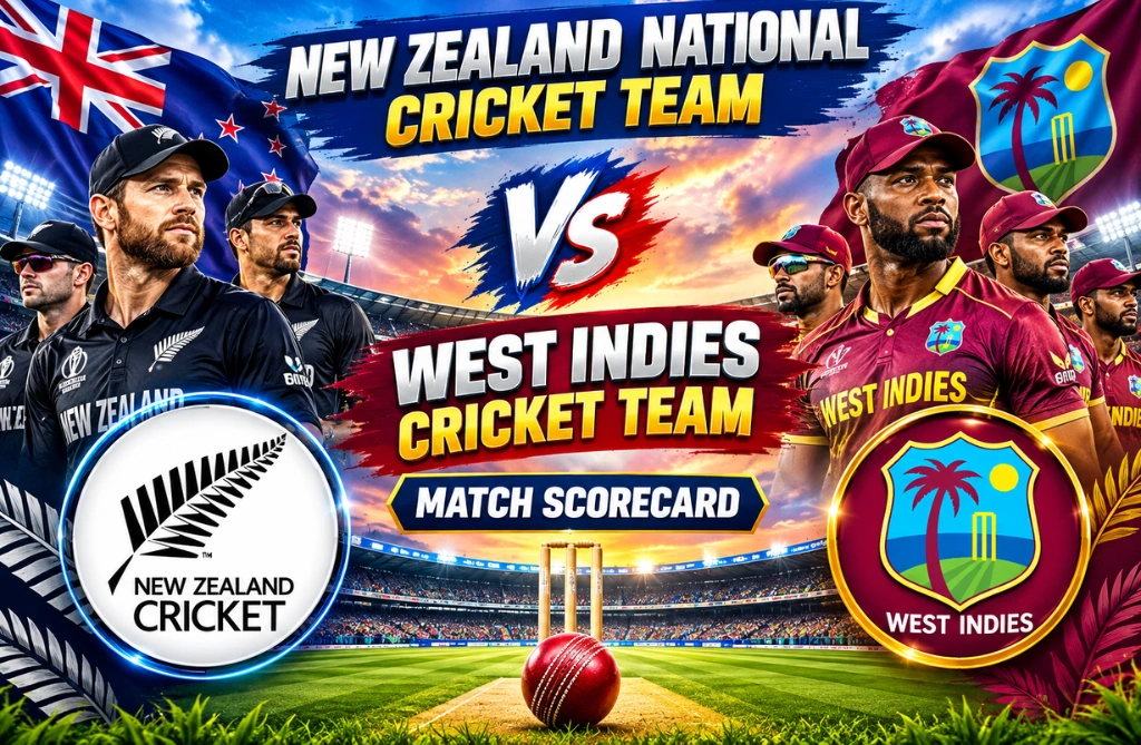 New Zealand National Cricket Team Vs West Indies Cricket Team Match Scorecard