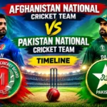 afghanistan national cricket team vs pakistan national cricket team timeline