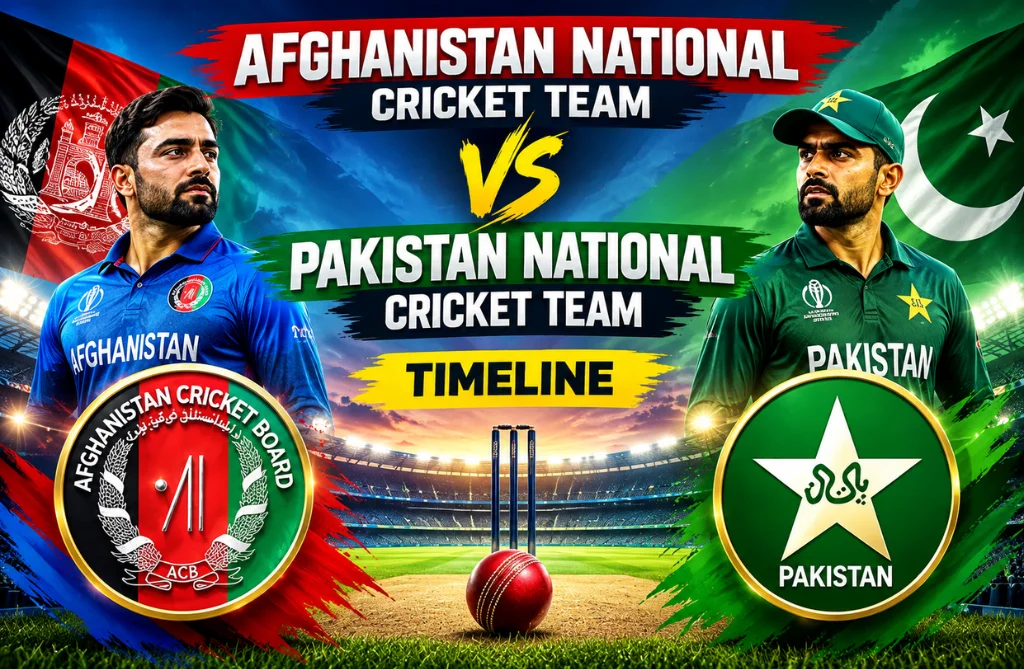 afghanistan national cricket team vs pakistan national cricket team timeline