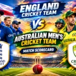 england cricket team vs australian men’s cricket team match scorecard