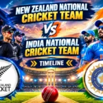 new zealand national cricket team vs india national cricket team timeline