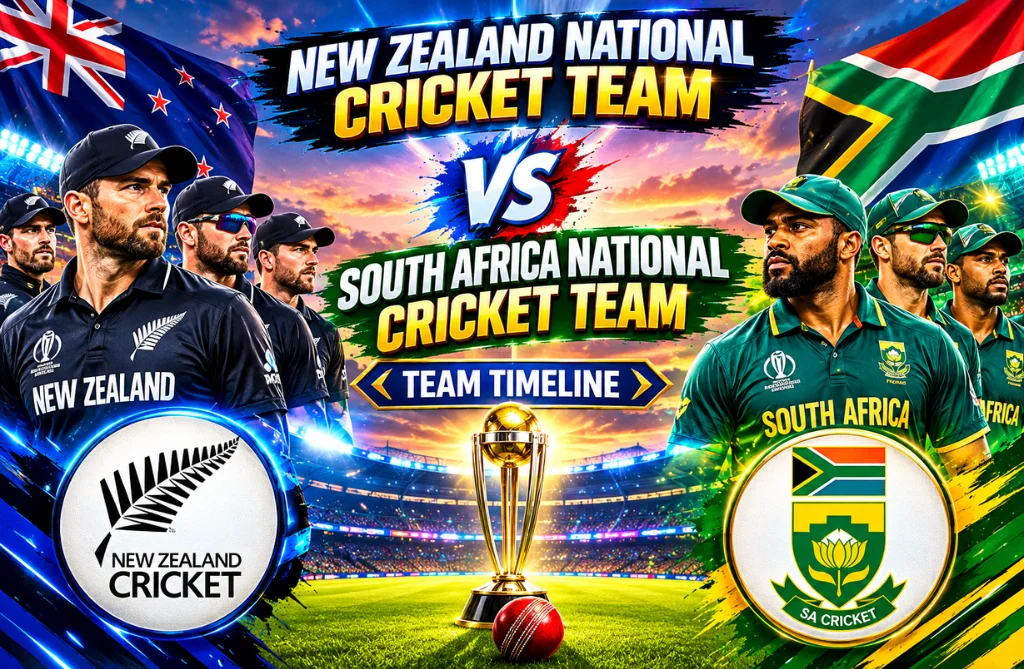 new zealand national cricket team vs south africa national cricket team timeline