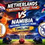 netherlands national cricket team vs namibia national cricket team timeline
